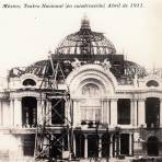 Palacio de Bellas Artes en construcción (Abirl 1911)