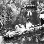 Vendedores de flores en Xochimilco