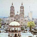 Plaza de Armas y Catedral en la nevada de enero de 1987