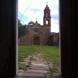 Vista desde el Casco de la Hacienda Atlamaxac hacia la Capilla