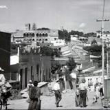 Panorama el Palacio de Cortes a lo lejos