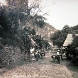 Escena Callejera por el fotografo Hugo Brehme