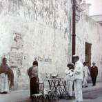 Escena Callejera durante la Intervencion de USA Fechada el dia 9 de Abril de 1916.