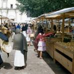 Mercado en San Cristóbal de las Casas y Antiguo Convento al fondo (1954)