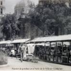 Puestos de gorditas en el Atrio de la Villa de Guadalupe.