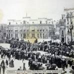 Desfile de tropas el 5 de Mayo de 1907 por el fotografo Felix Miret.