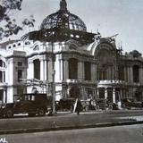 Palacio de Bellas Artes en construccion.