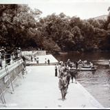 El lago de Chapultepec ( Cilculada en Marzo de 1923 ).