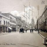 Avenida Cinco de Mayo ( Circulada el 12 de Abril de 1909 ).