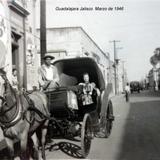 Escena Callejera Guadalajara Jalisco Marzo de 1946 .