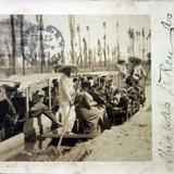 Los canales de Xochimilco ( Circulada el 25 de Febrero de 1906 ).