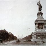 Paseo de La Reforma de La Ciudad de Mexico ( Circulada el 18 de Septiembre de 1919 ).