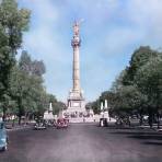 Paseo de la Reforma y Ángel de la Independencia (circa 1937)