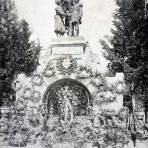 Monumento a los caidos franceses en Puebla 7 de diciembre de 1910.