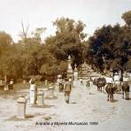 Entrada a Morelia Michoacan 1909 ( Circulada el 15 de Enero de 1909 ).