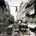 Calle Cinco de Febrero Escena Callejera Edificio Castillo.