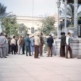 Banda de música en la Plaza Zaragoza (1952)