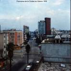 Panorama desde Avenida Chapultepec y Calle de Niza, hacia la Glorieta La Palma (1956)