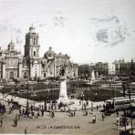 Plaza de La Constitucion ( Circulada el 12 de Octubre de 1927 ).