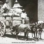 Tipos Mexicanos Vendedores de pulque Ciudad de México.