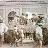 Desfile de carnaval en Hermosillo, Sonora 4 de Marzo de 1912.