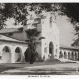 Entrada al hotel de Agua Caliente