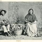 Vendedores indígenas de flores