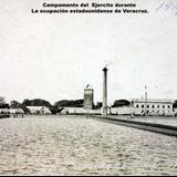 Campamento del Ejercito durante La ocupación estadounidense de Veracruz ( 1914 ).