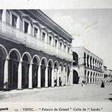 Palacio de cristal y calle de Lerdo.( Circulada el 26 de Diciembre de 1919 ).