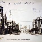 Colonia Juarez calles de Liverpool y Bruselas.( Circulada el 13 de Abril de 1913 ).