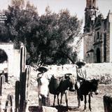 Parroquia y atrio de San Francisco de Asis CHILPA Edo De Mexico por el Fotógrafo Hugo Brehme.