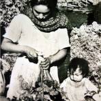 Tipos Mexicanos vendedora de verduras.