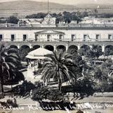 Palacio Municipal y La Alameda. ( Circulada el 22 de Abril de 1909 )