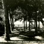 Patio de descanso del Hotel Rosita