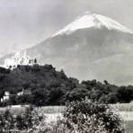 La Piramide de Cholula por el Fotógrafo Hugo Brehme.