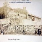 Carcel General Un aspecto de La ciudad despues del bombardeo durante La Decena Trágica Febrero de (1913)por el fotografo Felix Miret