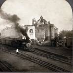 La Iglesia y la estacion ferroviaria 1906
