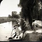 Canal de La Viga y jardines flotantes de Santa Anita Ciudad de México 1908