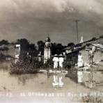 El desborde del rio en Acambaro ( Septiemre 11 de 1927 ).