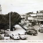 Lado norte del Jardin Hidalgo ( Circulada el 17 deSeptiembre de 1957 ).