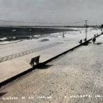 Malecon de La Marina. ( Circulada el 17 de Enero de 1955 ).