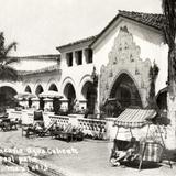 Patio del balneario Agua Caliente