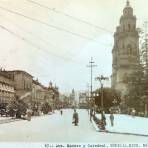 Avenida Madero y Catedral. ( Circulada el 30 de Mayo de 1934 ).