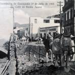 Calle Benito Juarez Inundacion acaecida 1 de Julio de 1905.