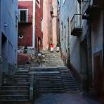 Escena callejera Guanajuato 1959.