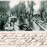 Canal de la Viga (postal circulada en 1899)