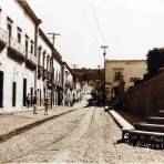 Escena callejera a un lado del Exconvento de San Francisco.