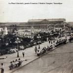 La Plaza Libertad y puente Francisco I Madero Tampico, Tamaulipas