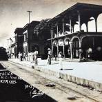 Estacion del Ferrocarril Nacional de Mexico.