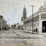 Calle Degollado ( Circulada el dia 2 de Enero de 1928 ) .